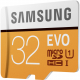 Карта пам'ятi SAMSUNG EVO microSDHC 32GB UHS-I U1, крупний план