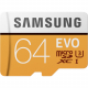 Memory card SAMSUNG EVO microSDXC 64GB UHS-I U3, main view