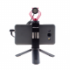 Holder-tripod with microphone for phone front view
