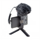Holder-tripod with microphone for phone front view 2