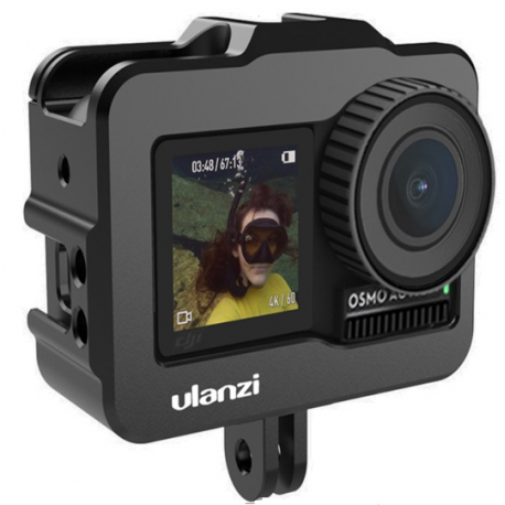 Ulanzi Vlog Cage for DJI OSMO ACTION, with a camera