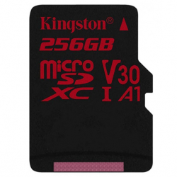 Карта памяти Kingston Canvas React microSDXC 256Gb U3 A1 UHS-I