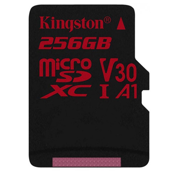 Карта памяти KINGSTON Canvas React microSDXC 256Gb U3 A1 UHS-I, главный вид