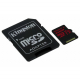 KINGSTON Canvas React microSDXC 256Gb U3 A1 UHS-I Memory card, overall plan