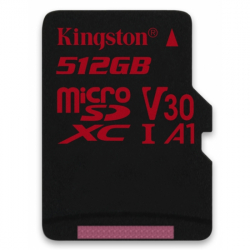 Карта пам'яті Kingston Canvas React microSDXC 512Gb U3 A1 UHS-I