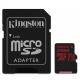 KINGSTON Canvas React microSDXC 512Gb U3 A1 UHS-I Memory card, with adapter