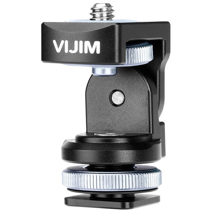 Поворотно-наклонный адаптер VIJIM VK2 холодный башмак - 1/4'' папа