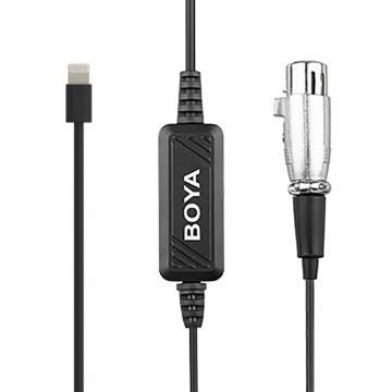 Штекерный микрофонный кабель Boya BY-BCA6 (3-pin XLR на Lightning), главный вид