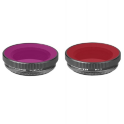 Sunnylife for DJI OSMO Action 2 Pcs Diving Filter (Red,Purple)