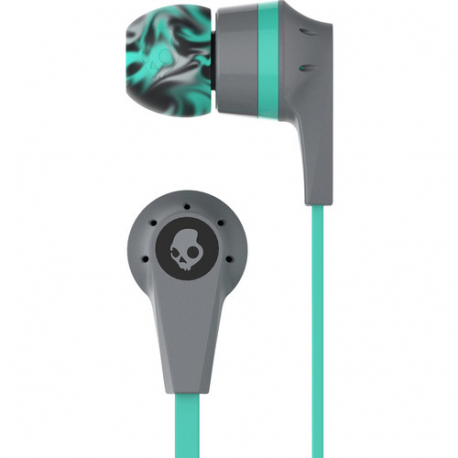 Skullcandy INK'D 2 Earbud Headphones, blue close-up