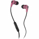 Skullcandy INK'D 2 Earbud Headphones, pink overall plan