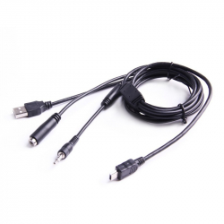 MINI USB 3.5MM EXTERNAL MICROPHONE AND CHARGING CABLE FOR GIT2/GIT2P/G3/F1 ACTION CAMERA