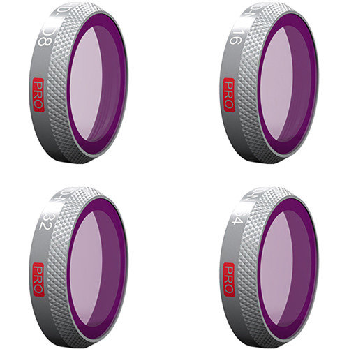 PGYTECH 4pcs/set ND8/PL, ND16/PL, ND32/PL, ND64/PL Lens Filter for DJI Mavic 2 Zoom
