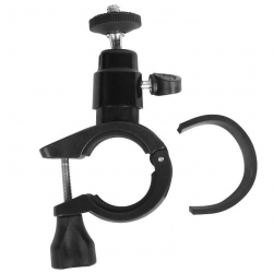 Action camera bicycle mount with ballhead (30 mm pole)