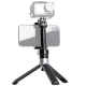 PGYTECH Action Camera Extension Pole Tripod Plus, with camera and smartphone