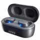 Skullcandy Sesh True Wireless Headphones, black with a charging case