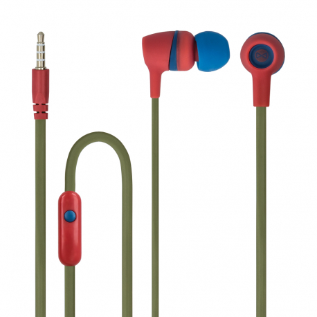  Forever JSE-200 Headphones, red close-up