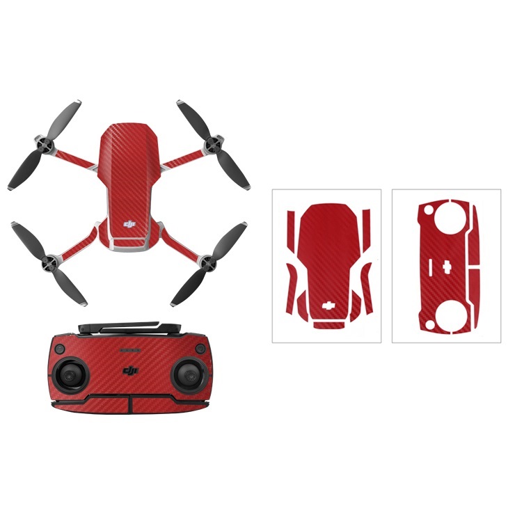 Наліпки Sunnylife на корпус та пульт DJI Mavic Mini,  Red Carbon