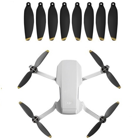 Sunnylife 8pcs Propellers 4726F for Mavic Mini, with a gold stripe