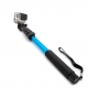 Кольорова селфі палка для GoPro 123см (блакитний)