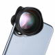Ulanzi 75 mm Macro Lens, on smartphone