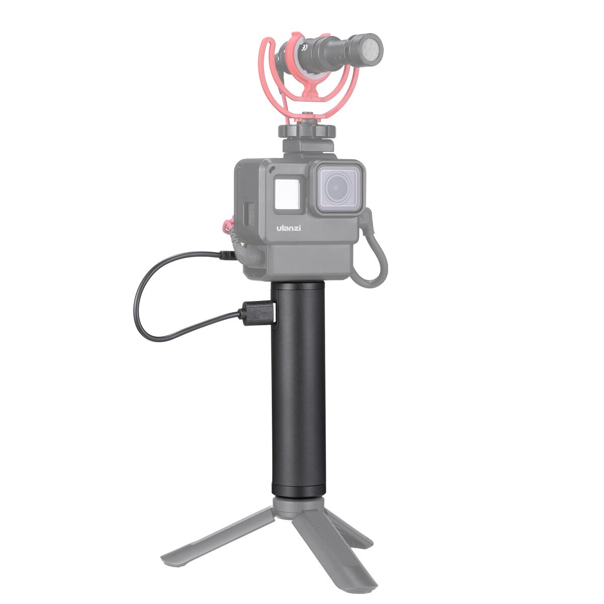 Ulanzi BG-2 Power Bank Hand Grip, with a camera