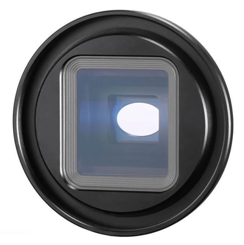 Ulanzi Anamorphic Lens 52mm Filter Adapter, appearance with anamorphic lens