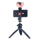 Ulanzi ST-06 Phone Tripod Mount with Cold Shoe Mount, general plan with a microphone
