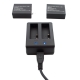 USB зарядка для SJCam на 2 батареи (крупный план)