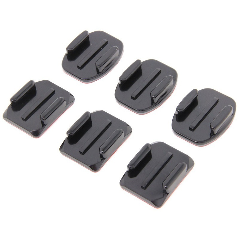Curved + Flat Adhesive Mounts (6 pcs), set