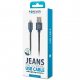 Forever iPhone Lightning 8-pin jeans Cable, packaged