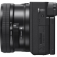 Sony Alpha a6400 kit 16-50mm Black, lens side view