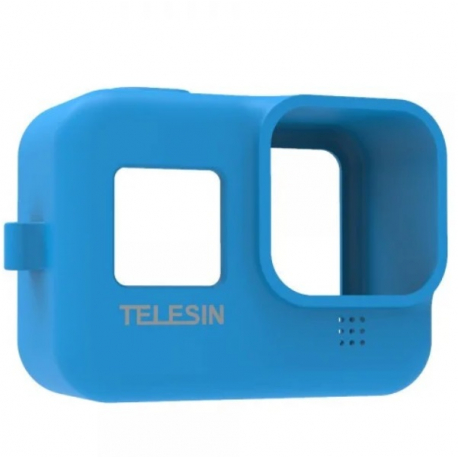 Силиконовый чехол Telesin с ремешком для GoPro HERO8 Black, голубой