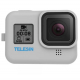 Telesin Silicone case for GoPro HERO8 Black, gray with camera