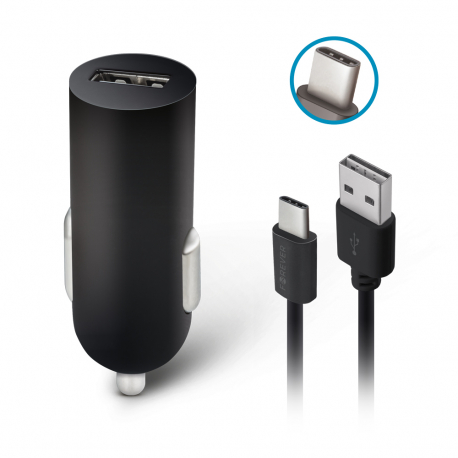 Forever USB car charger 2A M02 + cable type-C, main view