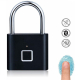 Smart padlock with fingerprint scanner, main view