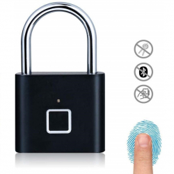 Smart padlock with fingerprint scanner