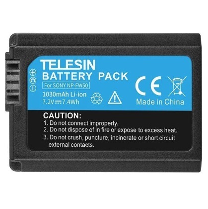 Аккумулятор Telesin для Sony NP-FW50, главный вид