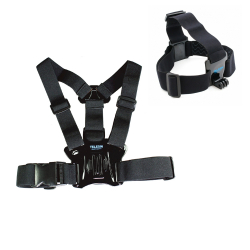 TELESIN chest mount and head strap for GoPro