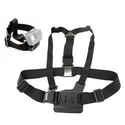 Chest mount and head strap for GoPro