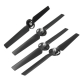 SunnyLife 2Pairs Nylon Propellers for YUNEEC Q500 Typhoon, black outline