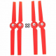 SunnyLife 2Pairs Nylon Propellers for YUNEEC Q500 Typhoon, red