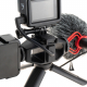 Set of video blogger with microphone and light for GoPro HERO7, HERO6, HERO5 Black (Back view сlose)