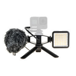 Набор видеоблогера с микрофоном и светом для GoPro HERO8 Black