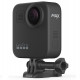 GoPro MAX 360 camera used, right view with fasteners