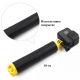 Telesin Hollow floaty hand grip for GoPro, yellow with a camera
