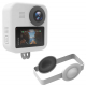 Силиконовый чехол Telesin для GoPro MAX с защитой линз, белый с камерой и защитой для линз