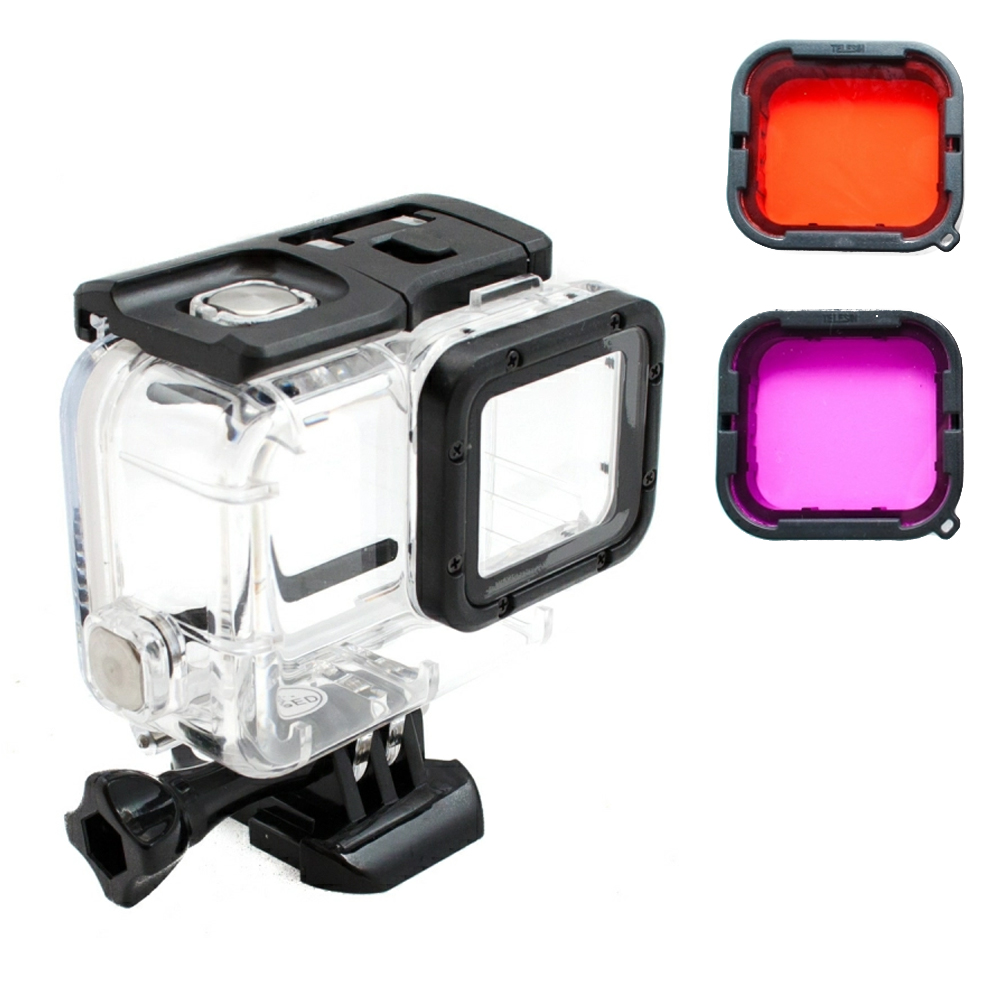 Подводный корпус SHOOT с двумя фильтрами для GoPro HERO7/6/5 Black