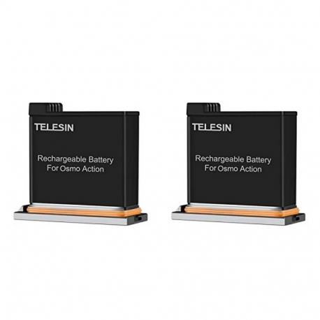 Two Telesin batteries for DJI OSMO Action