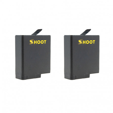 Two SHOOT batteries for GoPro HERO7, HERO6 and HERO5 Black